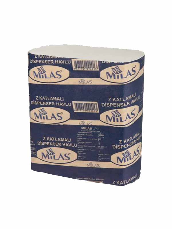MİLAS CLASS Z Katlamalı Dispenser Havlu